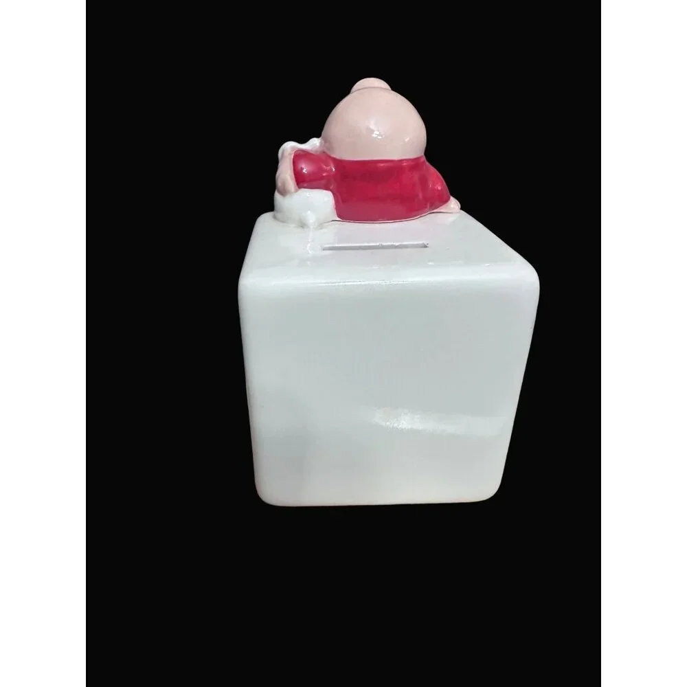 Ziggy Love Talk Ceramic Coin Bank  Heart & Dog‎ By Tom Wilson